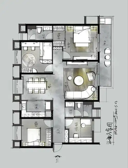 sketchbook手绘方案直出彩平🎨