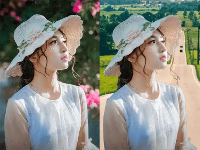 怎么把人物抠图到另一个背景上