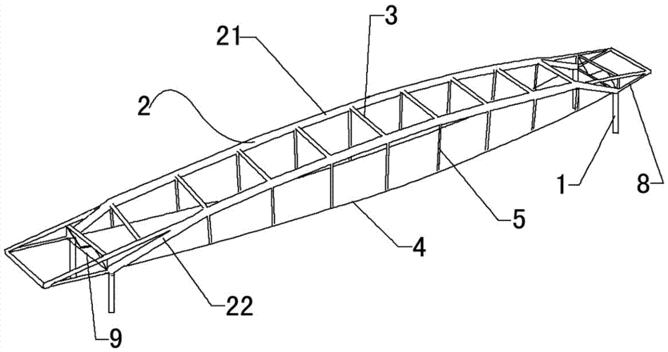 大跨度张弦梁的屋面钢结构的制作方法
