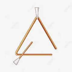 乐器 卡通免抠元素|三角铁金属橙色卡通乐器店