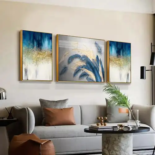 现代简约装饰画客厅沙发背景墙挂画轻奢组合卧室壁画北欧风格新品