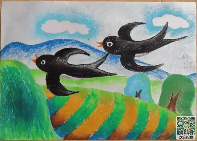 美丽的春天儿童画作品图片大全--简笔画大全