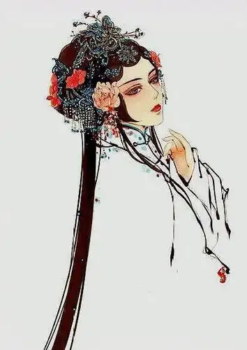 戏曲风白衣仙子二次元动漫美图,寄人篱下,也护你一步一莲花