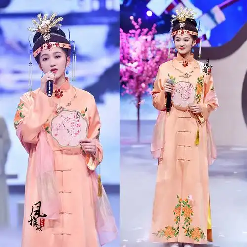 影视古装红楼梦关晓彤王熙凤同款古装古典民族舞蹈飘逸汉服演出服