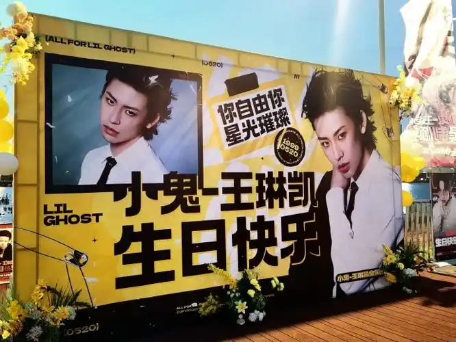 小鬼王琳凯0520生日快乐#生日应援打卡第一波:注水旗!真的好帅啊!