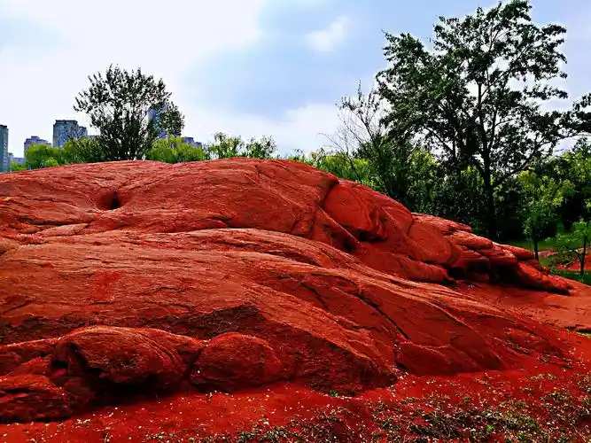 红石公园红石头【原创】