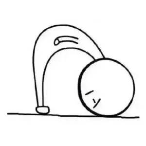 火柴人弯腰磕头