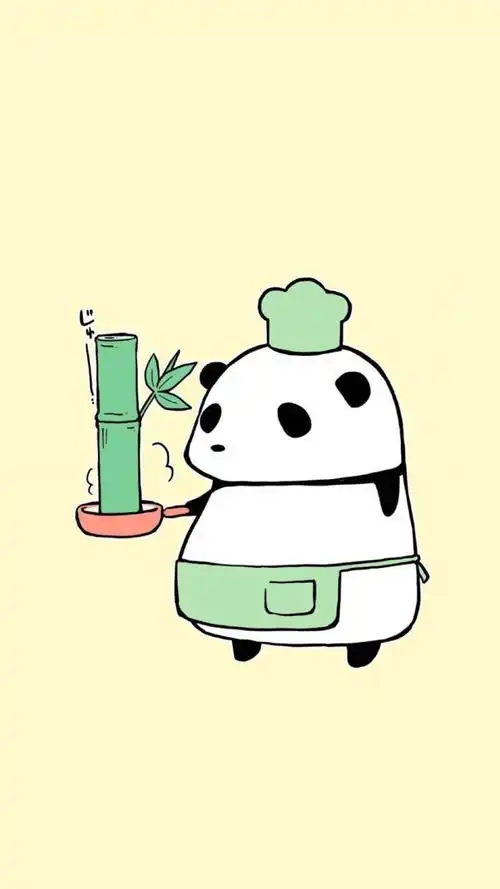 可爱卡通小熊猫