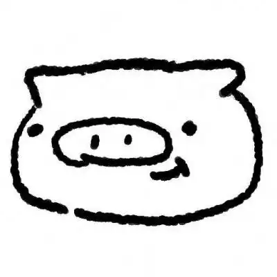 可爱小动物黑白简笔画头像图片男女