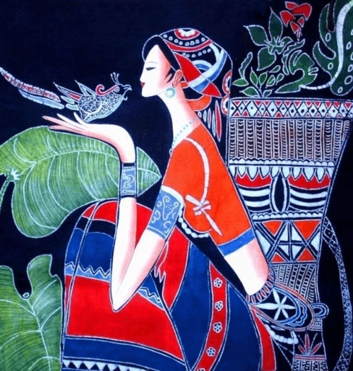 苗族蜡染绘画艺术欣赏