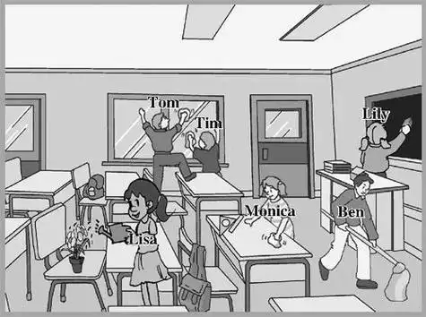 我们的班集体简笔画