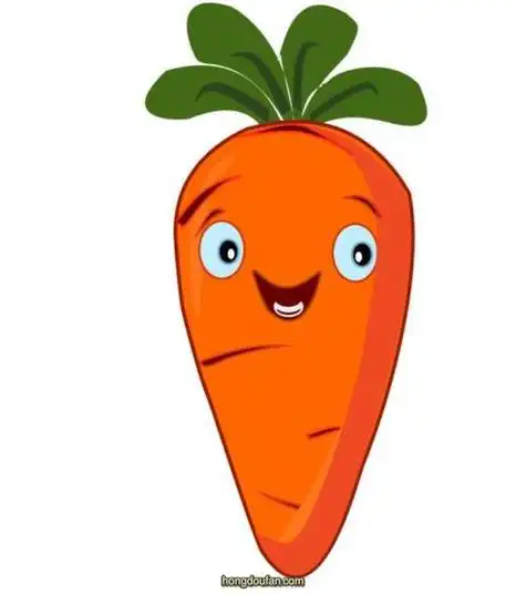 圆圆红萝卜卡通简笔画 简笔画图片大全-蒲城教育文学网