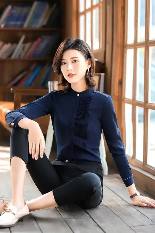 雪纺衬衣新款韩版女装休闲衬衫女长袖时尚ol白领百搭打底衫