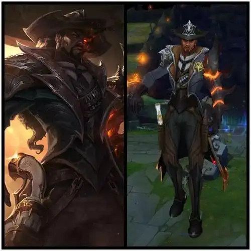 西部魔影 卢锡安做为情人节限定系列的卢锡安皮肤,这款觅心游侠的皮肤