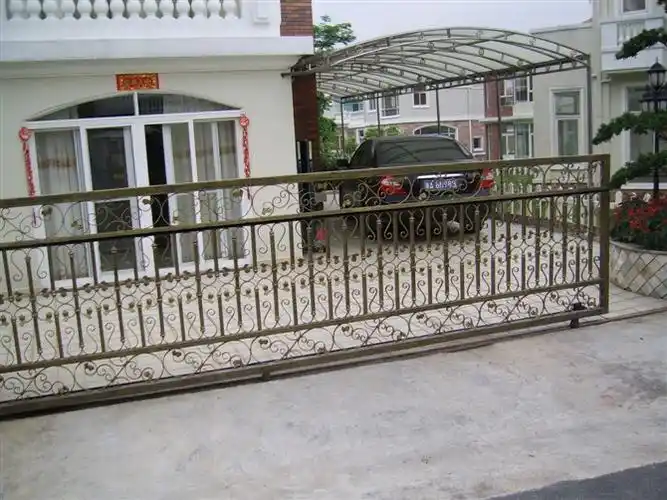 【苏记铁艺厂】厂家供应 热镀锌大铁门 别墅大门 加工