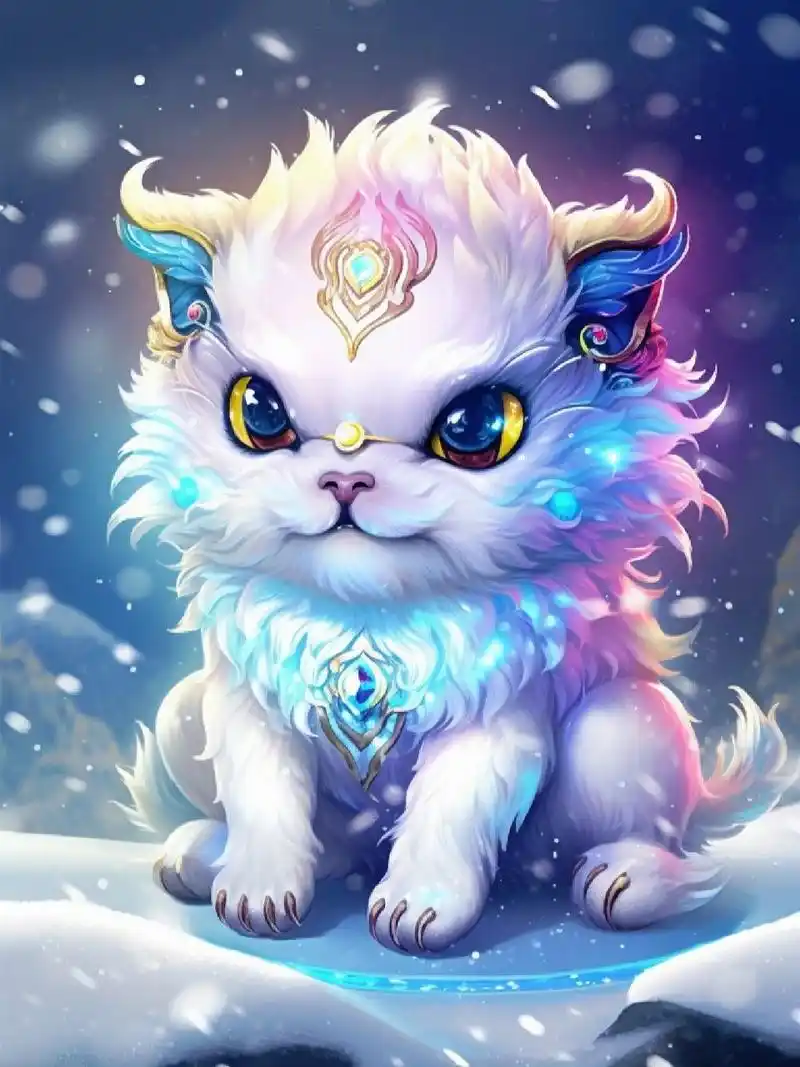 萌宠可爱!好运走来! ai绘画系列作品更新! 祥瑞麒麟神兽!