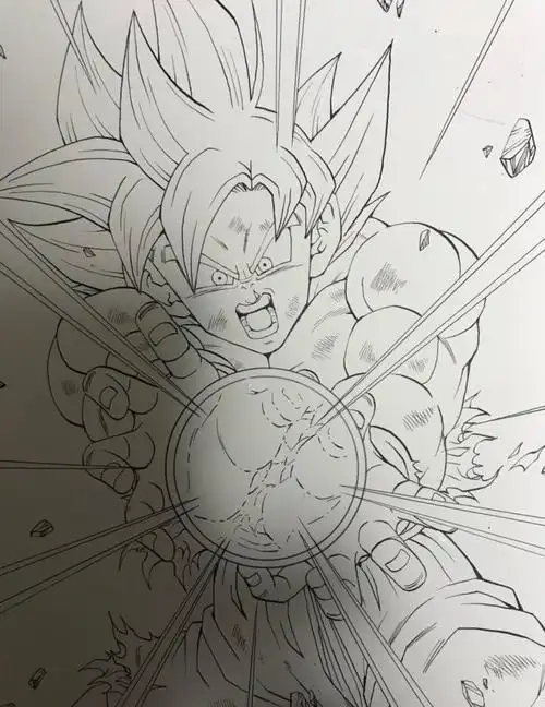 龙珠超悟空自在极意功简笔画小林简笔画超级赛亚人孙悟空超级赛亚人简