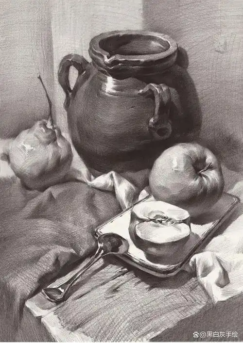 20余张高清静物素描,临摹首选