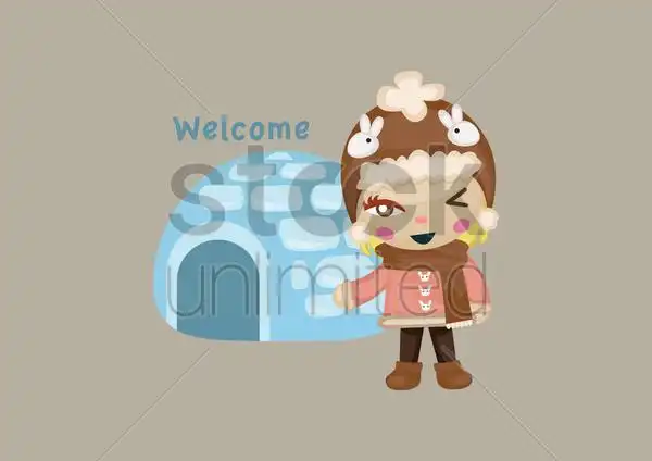 热门: little girl with igloo