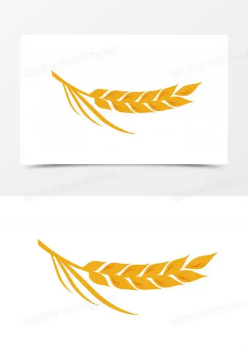 彩色麦穗设计矢量素材下载_ai格式_熊猫办公