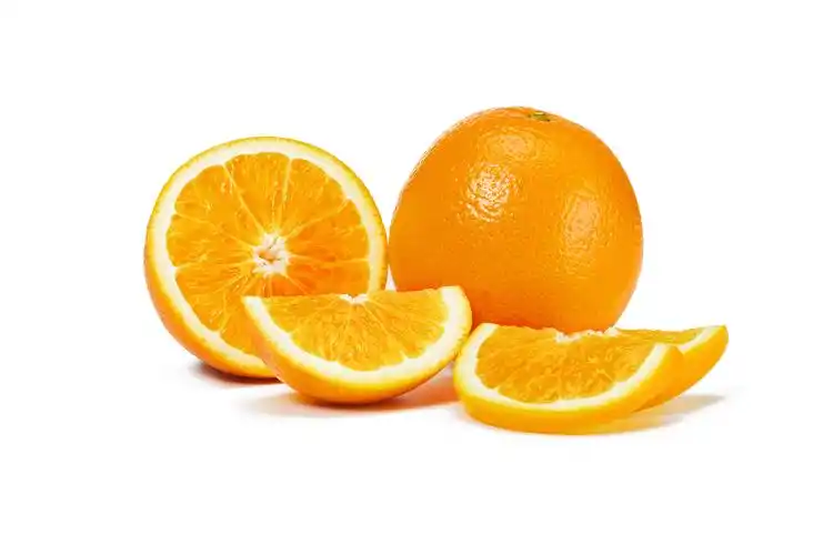 白底水果橙子切开橙子新鲜水果美味水果