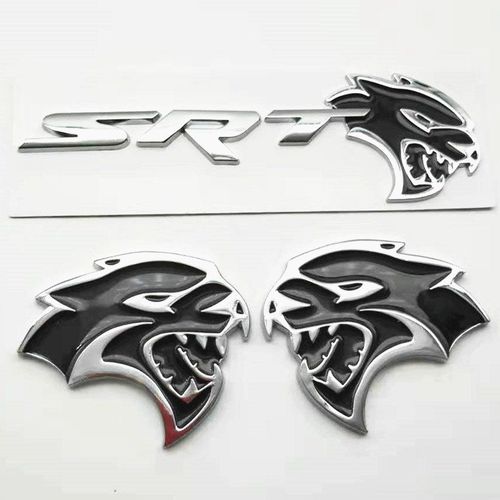 道奇挑战者豹头chargersrt地狱猫车标贴后尾备标志叶子板侧标车贴