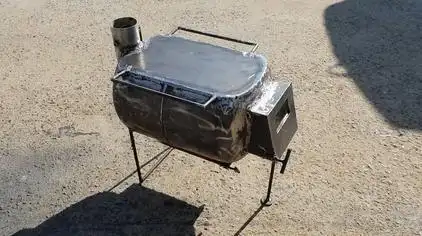 液化气罐改装柴火炉子 - 西瓜视频