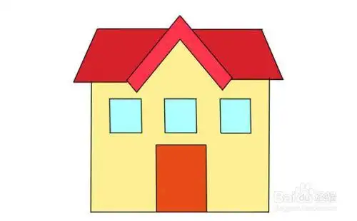 如何画一个小房子