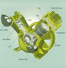 全无油活塞式空压机日立牌全无油活塞式空压机打气泵