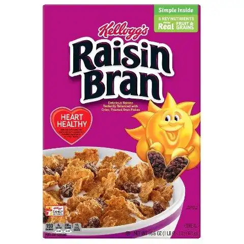 raisin bran 早餐麦片,16.6oz
