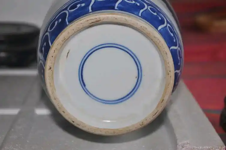 清(康熙)青花人物故事棒槌瓶-青花瓷-7788收藏__收藏热线