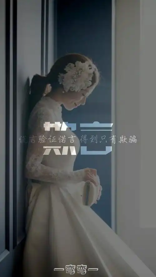 谎言验证诺言,得到只有欺骗.