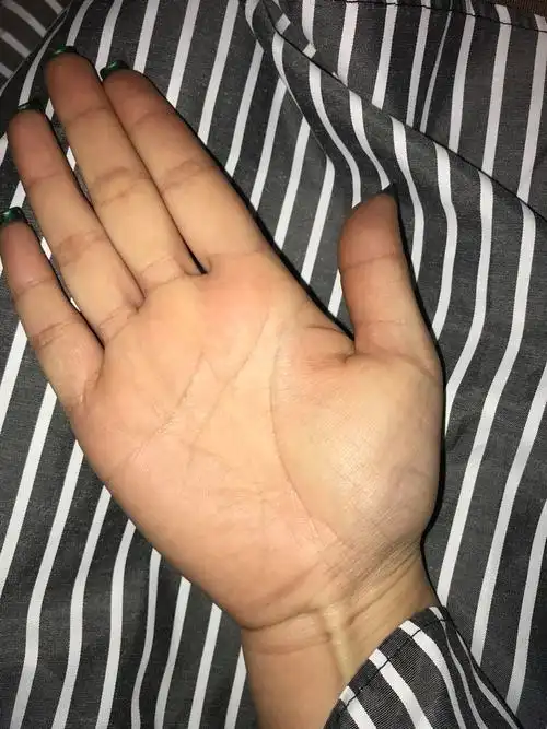 有没有会看手相的?双手川字纹,女