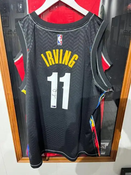 nba球星欧文篮网城市版签名球衣