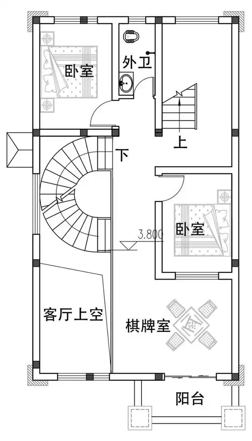 7x14四层别墅设计全套图纸 - 乡村住宅在线