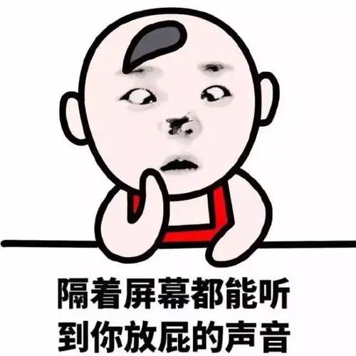 隔着屏幕都能听到你放屁的声音