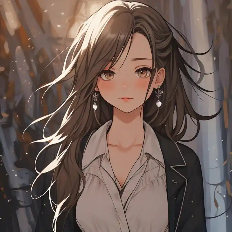 96 漫画风女生侧脸头像 99