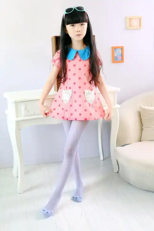 春夏季超薄款儿童丝袜女童连裤袜宝宝打底裤袜女孩舞蹈袜子防勾丝