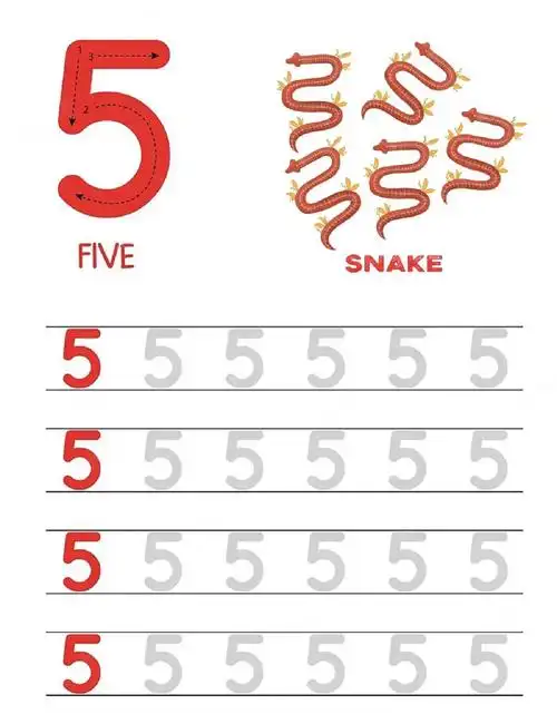 1-10数字描红(电子版93打印)