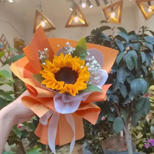 单支向日葵小花束