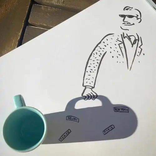 有想象力真好:影子也能成为画画的一部分