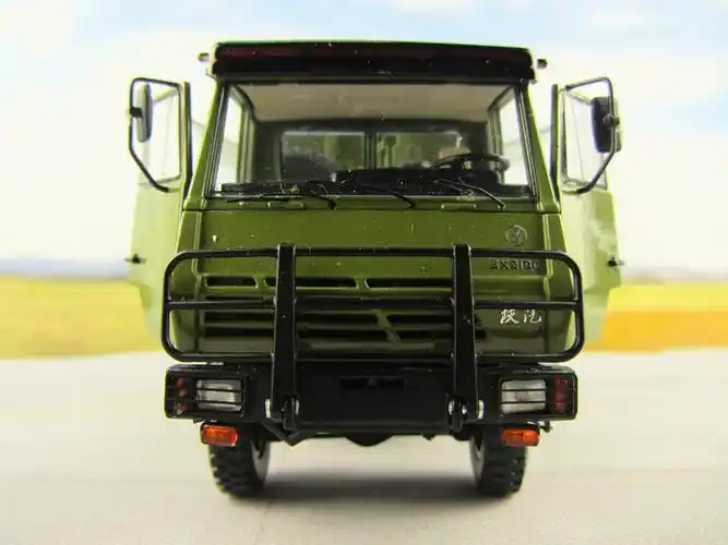 斯太尔多功能陕汽军车后勤车辆方舱模型 车军事模型 1:43 1:43 淋浴