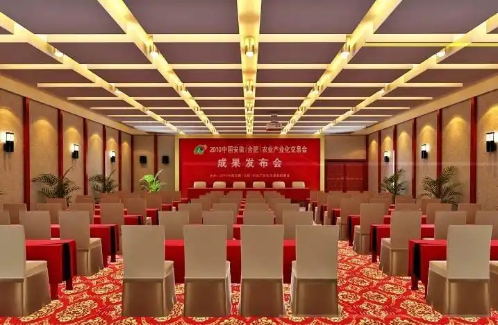 大型会议室吊顶布置装修效果图