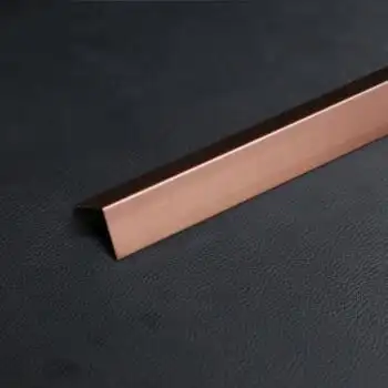 护角线不锈钢 保护角条阳角装饰线条免打孔收边包边条墙护角直角条 玫