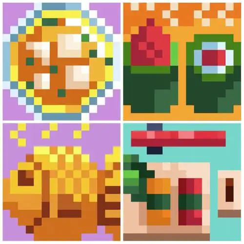 像素画美食图标icon09插画像素公园