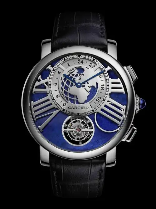 cartier卡地亚腕表 卡地亚全新「地球与月亮」陀飞轮双时区月相腕表