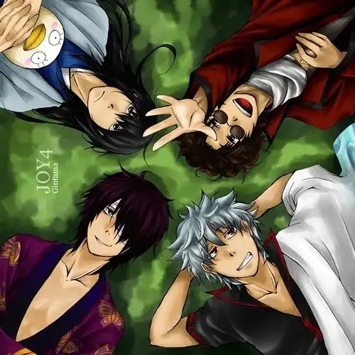 收一张攘夷四人组头靠着头的图片,就像这样子不过不是这张