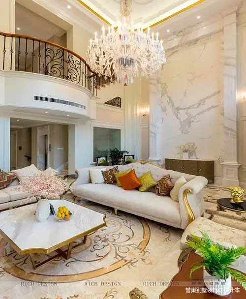 2018精选大小130平别墅客厅欧式装饰图客厅欧式豪华客厅设计图片赏析