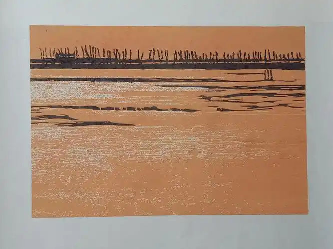 版画 海边风景——小周