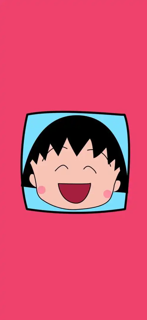 iphonex专用壁纸 拿图请留赞么么哒 樱桃小丸子